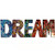 Mosaic Word Wall Plaque DREAM
