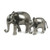 Mother & Baby Metal Elephant