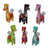 Set Of Six Wooden Giraffes Photo Holders