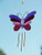 Pink Butterfly Wind Chime Sun Catcher