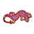 Gecko Wall Plaque Red