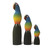 Set of 3 Wooden Parrots
