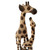 Mother & Baby Wooden Giraffes