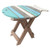 Blue Fish Folding Table