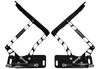 1965 - 1967 Chevelle & El Camino Adjustable Hood Hinges, Black Onyx