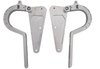 1962 Chevy Impala Adjustable Trunk Hinges, Clear