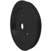 Small Block Chevy V-Belt Crankshaft Pulley for Short Water Pumps (1V), Black