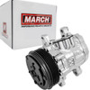Ultra Series Sanden 7176 / SD-7 Air Conditioning Compressor Polished Finish with 6 Groove Clutch, Box Ultra Series Sanden 7176 / SD-7 Air Conditioning Compressor Polished Finish with 6 Groove Clutch, Box