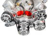 Small Block Chevy All Inclusive Evolution Serpentine System, Clear, High