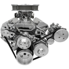 Chevy Small Block : Long Water Pump Ultra Serpentine System - AC & PS