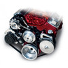 Small Block Chevy Sport Track Custom Serpentine System - AC & PS Applications