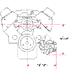 Chevy Small Block - Low Driver's Side Alternator Serpentine System, Dimension