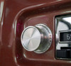 Universal Dash Knob - Raised Style, Polished, Mounted