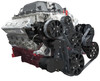 Chevy LSA Supercharged Evolution Serpentine System - Black Anodize AC