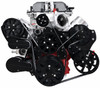 Chevy LSA Supercharged Evolution Serpentine System - Black Anodize AC