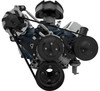 Small Block Ford Ultra Mid-Mount Serpentine Conversion Kit - PS - Black, Ford PS