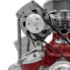 Small Block Chevy Ultra Inward Passenger Side Alternator Bracket for Short Water Pumps
