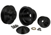 Small Block Chevy Long Water Pump Performance Ratio Serpentine Pulley Kit -Single Groove