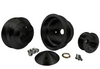 Chevy Small Block Long Water Pump Mid-Performance Ratio Serpentine Pulley Kit - Single Groove
