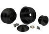 Small Block Chevy Long Water Pump Mid-Performance Serpentine Pulley Kit - Double Groove