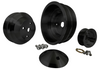 Small Block Chevy Long Water Pump High Flow Serpentine Pulley Kit - Double Groove