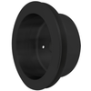 Small Block Chevy Long Water Pump Single Groove High Flow Crankshaft Pulley - Single Groove, Black