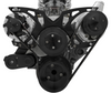 Big Block Chevy Style Track All Inclusive Serpentine System, Black