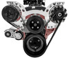 Big Block Chevy Sport Track Custom All Inclusive Serpentine System, Clear, No PS