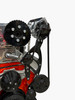 Big Block Chevy Serpentine Conversion High Mount for Blower Black Close