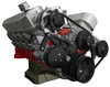 Chevy Big Block Serpentine Conversion Ultra; Long Water Pump, Black