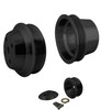 Big Block Chevy Mid-Performance Serpentine Pulley Kit for Long Water Pumps (1V), Black