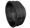 Big Block Chevy High Flow Serpentine Crankshaft Pulley for Long Water Pumps, Black