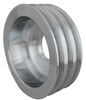 Big Block Chevy High Flow V-Belt Crankshaft Pulley, Clear