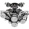 Chevy LS All Inclusive Style Track Serpentine System w/ AC, Clear