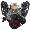 Chevy LS All Inclusive High Mount Serpentine System Black