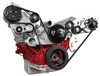 Chevy LS All Inclusive Sport Track Serpentine System, Clear
