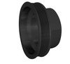 1988 - 2003 Chevy Truck Serpentine Crank Pulley, Black