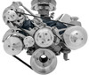Small Block Ford Ultra Mid-Mount Serpentine Conversion Kit, Clear, Saginaw