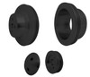 Small Block Ford Performance Ratio V-Belt Pulley Kit (1V) [1969+], Black
