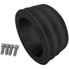 Small Block Ford V-Belt Crankshaft Pulley (3V), Black