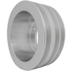 Small Block Ford Crankshaft Pulley (3V) [4 Bolt; Early], Clear