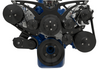 Ford 351 Cleveland All Inclusive Style Track Serpentine System w/ AC, Black