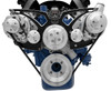 Ford 351 Cleveland All Inclusive Style Track Serpentine System - No AC, Black Onyx