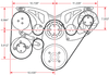 Big Block Ford All Inclusive Style Track Serpentine System - No AC