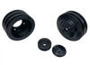 Big Block Ford Performance Ratio V-Belt Pulley Kit, Black