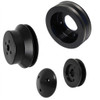 Big Block Ford High Flow V-Belt Pulley Kit, Black