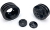 Big Block Ford High Flow V-Belt Pulley Kit, Black