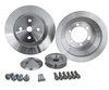 Big Block Chrysler High Flow V-Belt Pulley Kit (1V), Clear