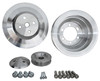 Big Block Chrysler High Flow V-Belt Pulley Kit (2V), Clear