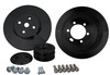 Big Block Chrysler High Flow V-Belt Pulley Kit (4V), Black